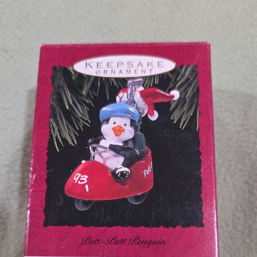 Hallmark Keepsake Putt-Putt Penguin Ornament - Red and Black
